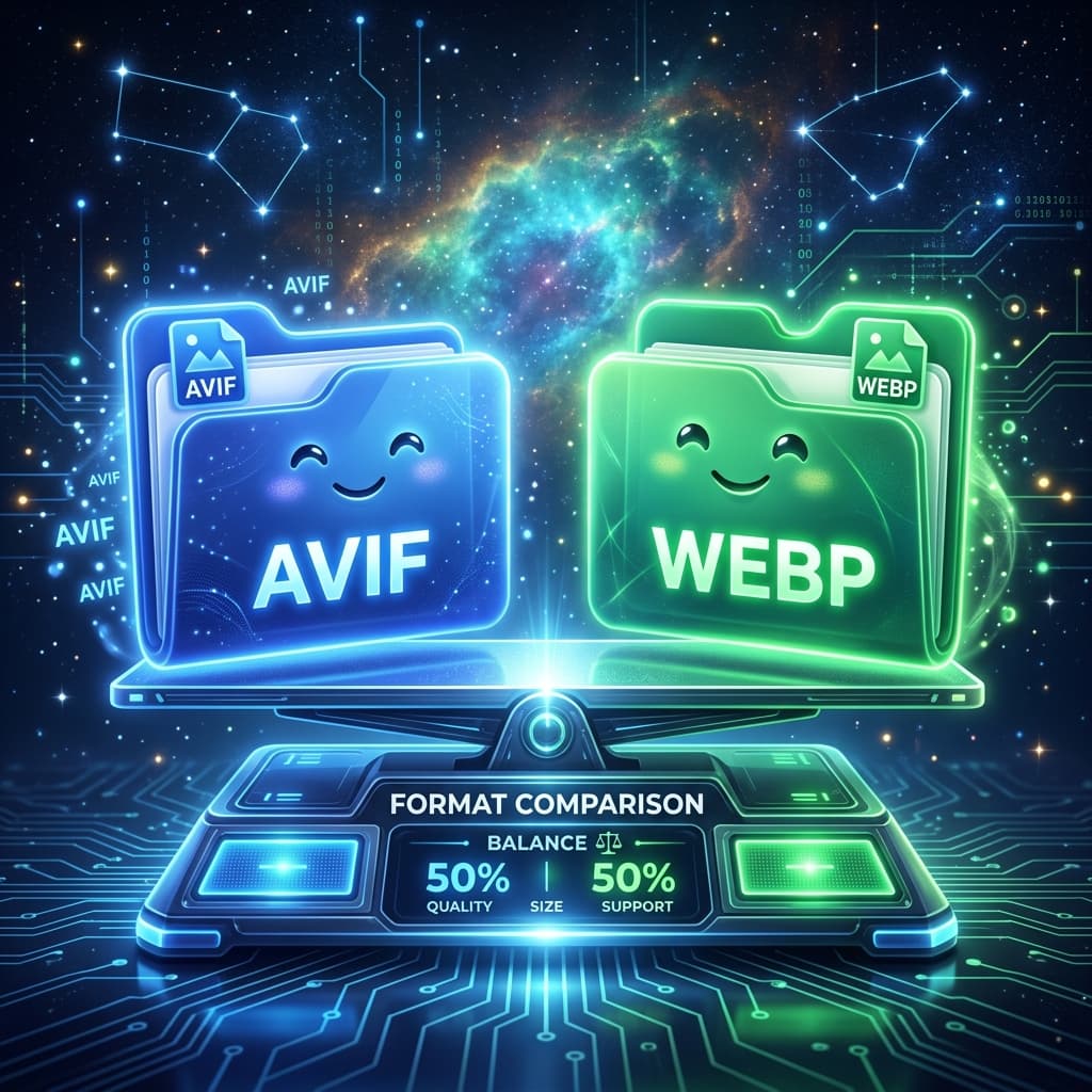 Comparison between AVIF and WebP next-generation image formats