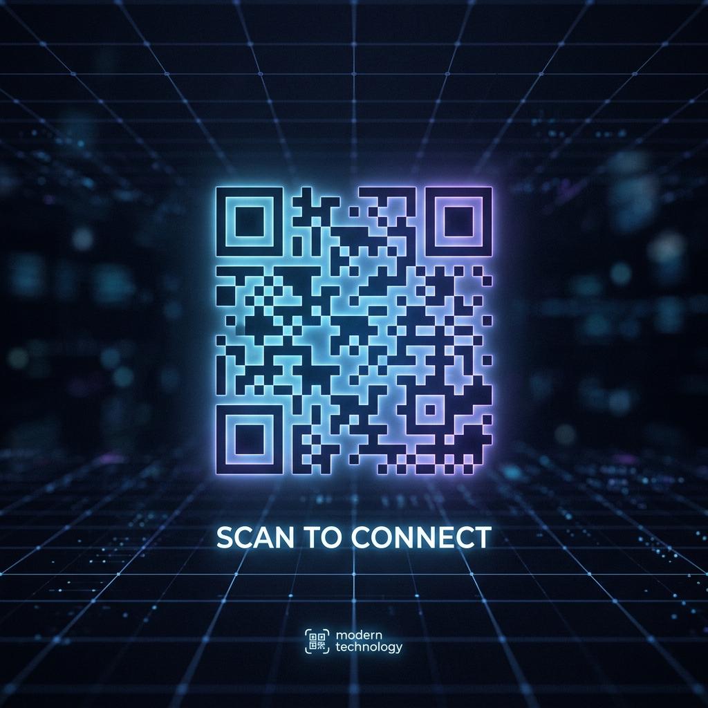 Smartphone scanning a QR code for quick digital access